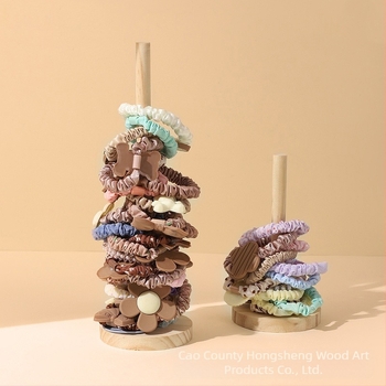 na zalihi Kreativni stalak za pohranu konopa za kosu od punog drva, stalak za cvijeće od konopa za kosu, stalak za narukvicu, stalak za izlaganje rekvizita za narukvice od punog drva