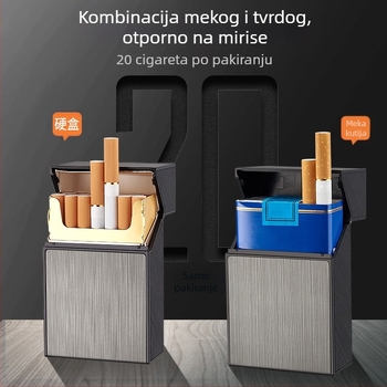 Mekani i tvrdi univerzalni paket od 20 punjača za upaljače, integrirani cijeli paket, USB punjenje za upaljač, fini veleprodajni