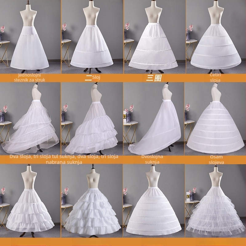 Vjenčanica suknja nasilna podesiva suknja s ribljom kosti vjenčanica suknja s repom Lolita cvijet vjenčanje Carmen suknja