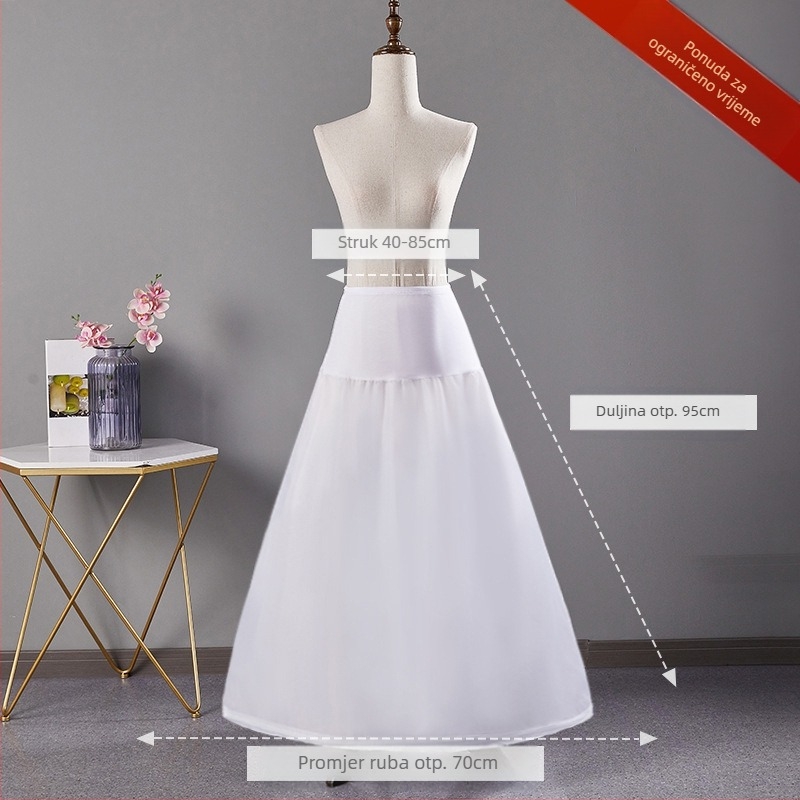 Vjenčanica suknja nasilna podesiva suknja s ribljom kosti vjenčanica suknja s repom Lolita cvijet vjenčanje Carmen suknja