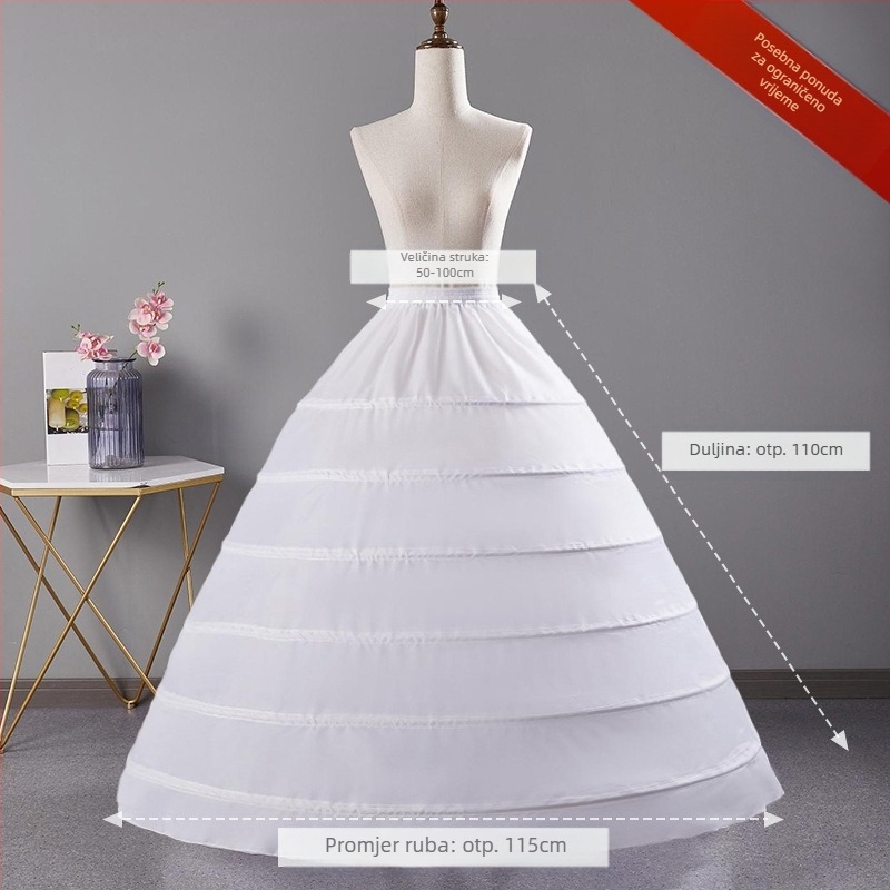 Vjenčanica suknja nasilna podesiva suknja s ribljom kosti vjenčanica suknja s repom Lolita cvijet vjenčanje Carmen suknja
