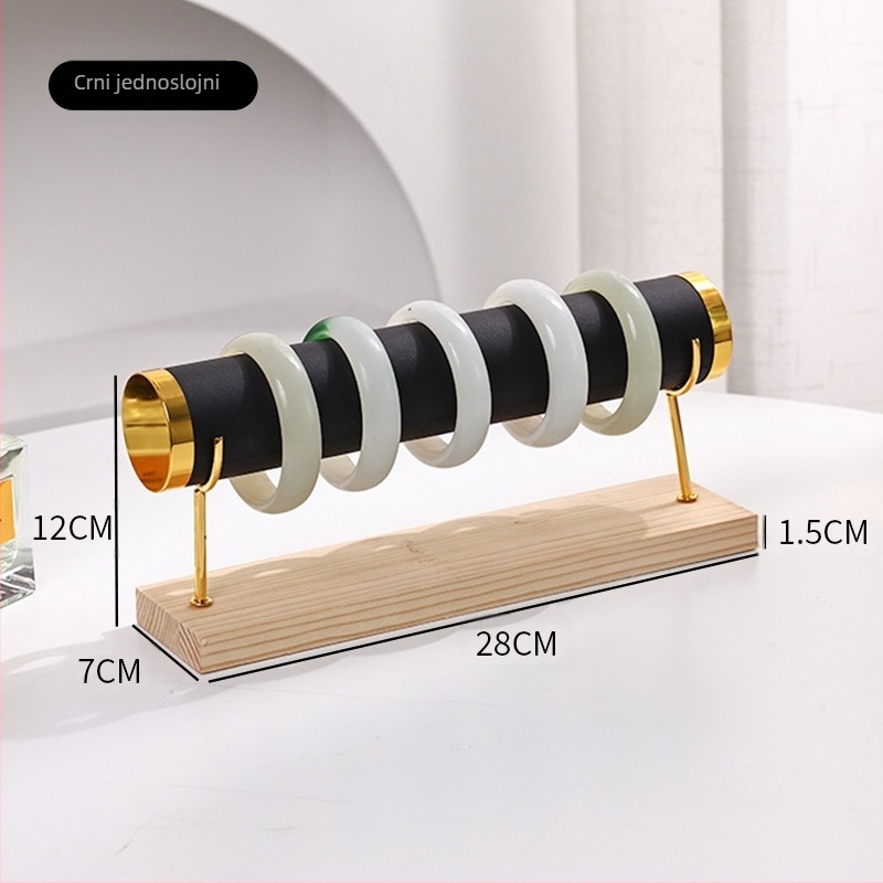 Stalak za narukvice, metalni višeslojni stalak za narukvice i nakit, ljestve za satove, stalak za pohranu narukvica, baršunasti stalak za nakit