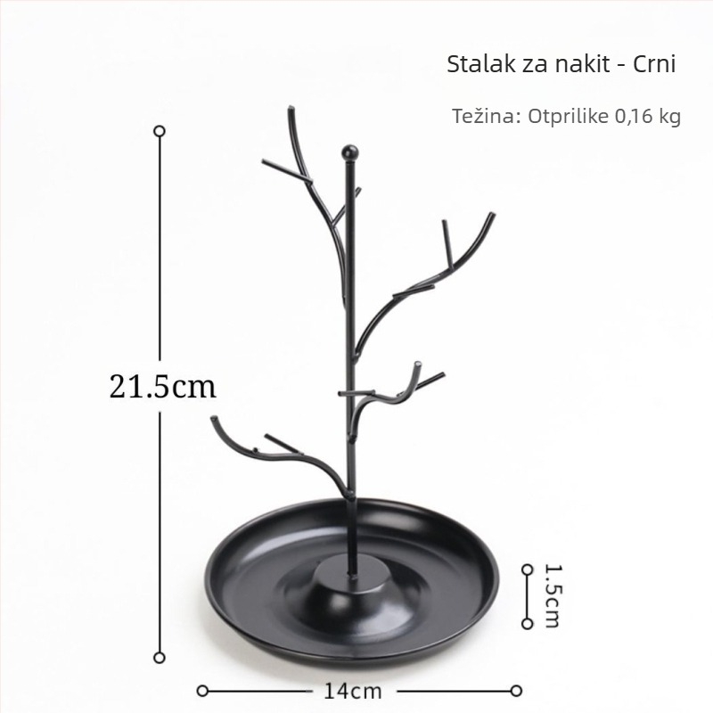 Lagani luksuzni stalak za nakit, skandinavski stalak za ključeve, višenamjenski stalak za ogrlice i prstenje, popularan nakit