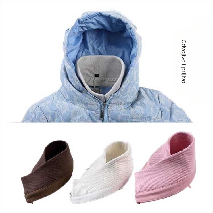 Odjeća, vunena ovratnica s muškim printom, perjanica, lažna ovratnica, set protiv prljavštine, unisex vunena ovratnica, jednobojna, odvojiva