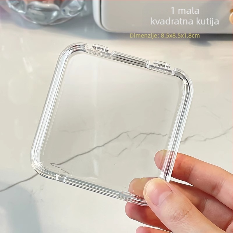 Kristalna narukvica, kutija za pohranu nakita na stolu, ogrlica, nakit, prašinootporna kutija za stolno policu