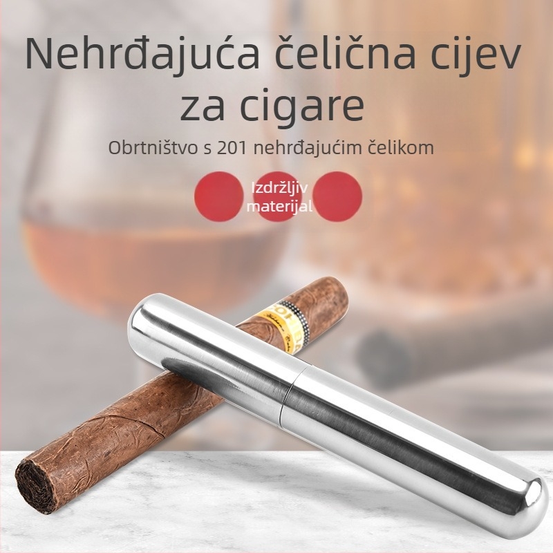 Proizvođači isporučuju prijenosne europske i američke metalne cigare od nehrđajućeg čelika za cigare, pribor za pušenje