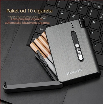 Focus 026A10 Paket Automatski vatromet Vatromet Integrirana kutija za cigarete Prijenosna izdržljiva, otporna na vlagu, otporna na pritisak, upaljač za kutiju za cigarete
