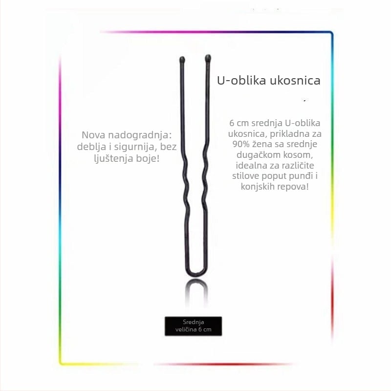 Kopča u obliku slova U, kartica za modeliranje, podebljana kopča u obliku slova U, velika, vizažist, stilist, podignuta frizura, fiksna šminka, frizerski studio