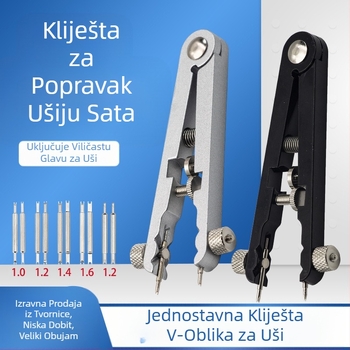 Alati za popravak satova za rastavljanje remena sata, kliješta za uši 6825 Alati za satove, kliješta za rastavljanje i sastavljanje ušiju, serija kliješta za uši u obliku slova V