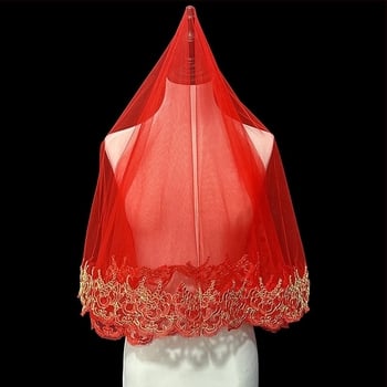 Novi dolazak Crvena glava Pređa za vjenčanicu Vjenčanica Xiuhe Haljina Crvena glava Kineski stil Retro stil Kratka čipkasta foto pređa