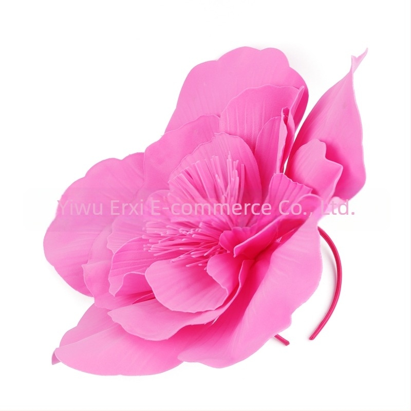 Europski i američki modni pretjerani cvjetni svadbeni bal fotografija velikog cvijeta džokejski klub obruč za kosu cilindar božićni pokrivala za glavu dodaci za kosu