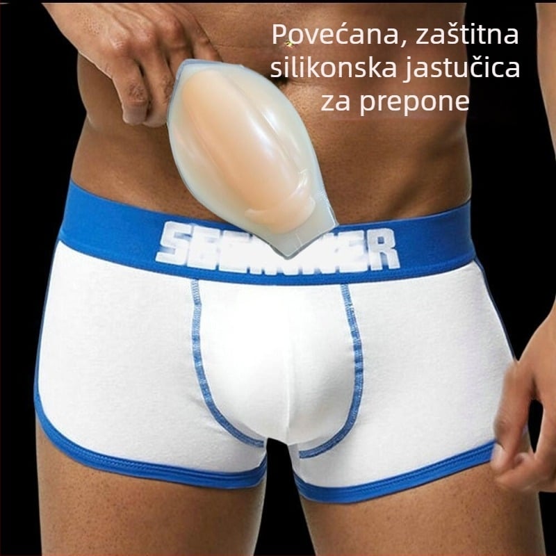 Muško donje rublje 3D stereo uvećane velike uzbuđene pune kupaće gaće silikonski jastučić za skijanje sportski štitnik muški JJ jastučić