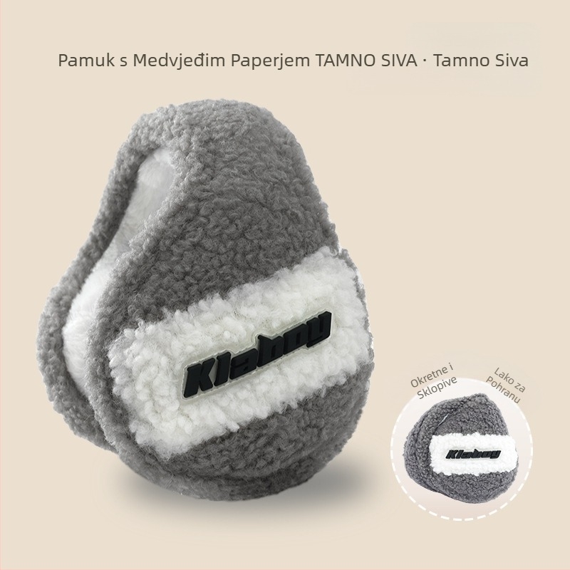 Tople zimske ženske štitnike za uši otporne na hladnoću i vjetar, muške štitnike za uši protiv smrzavanja, štitnici za uši za nošenje na leđima, sklopivi štitnici za uši, veleprodaja