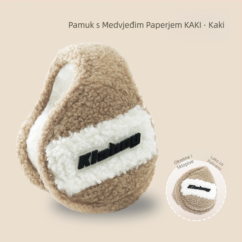 Tople zimske ženske štitnike za uši otporne na hladnoću i vjetar, muške štitnike za uši protiv smrzavanja, štitnici za uši za nošenje na leđima, sklopivi štitnici za uši, veleprodaja