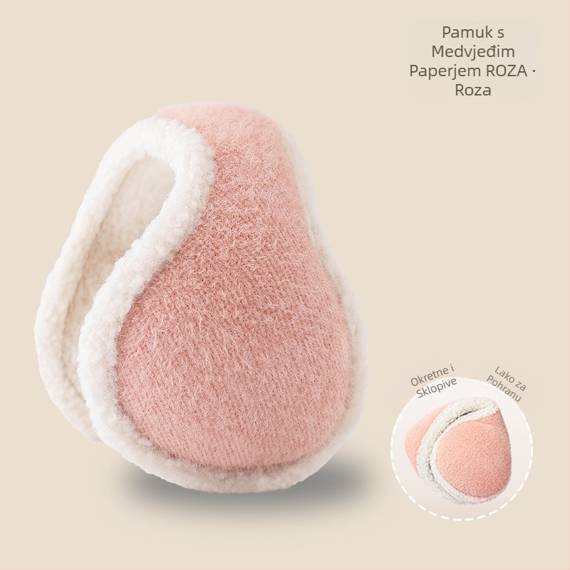 Tople zimske ženske štitnike za uši otporne na hladnoću i vjetar, muške štitnike za uši protiv smrzavanja, štitnici za uši za nošenje na leđima, sklopivi štitnici za uši, veleprodaja