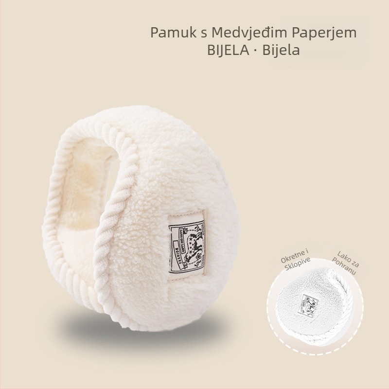 Tople zimske ženske štitnike za uši otporne na hladnoću i vjetar, muške štitnike za uši protiv smrzavanja, štitnici za uši za nošenje na leđima, sklopivi štitnici za uši, veleprodaja