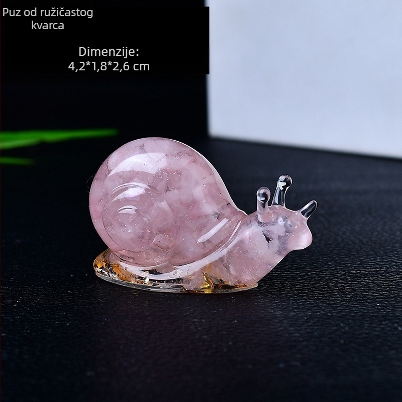 Prirodni kristalni šljunčani puževi ukrasi, ljepilo za kapanje, obrti, kućni dnevni boravak, dječji stol, kreativni ukrasni poklon