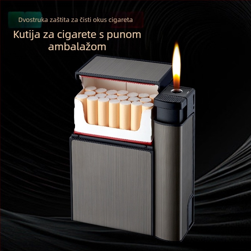 Internet crveni kreativni upaljač za cigarete integrirani paket od 20 personaliziranih prijenosnih upaljača za cigarete otpornih na tlak i vlagu s upaljačem