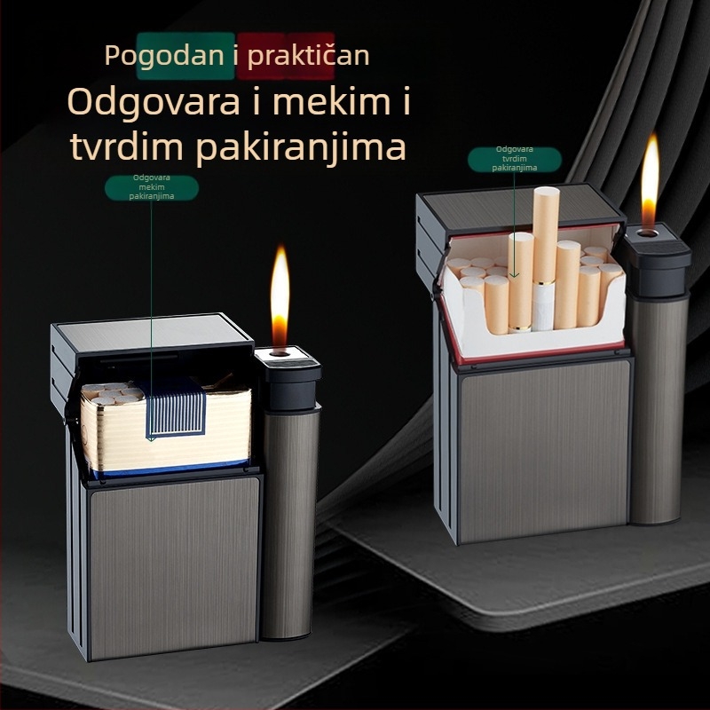 Internet crveni kreativni upaljač za cigarete integrirani paket od 20 personaliziranih prijenosnih upaljača za cigarete otpornih na tlak i vlagu s upaljačem