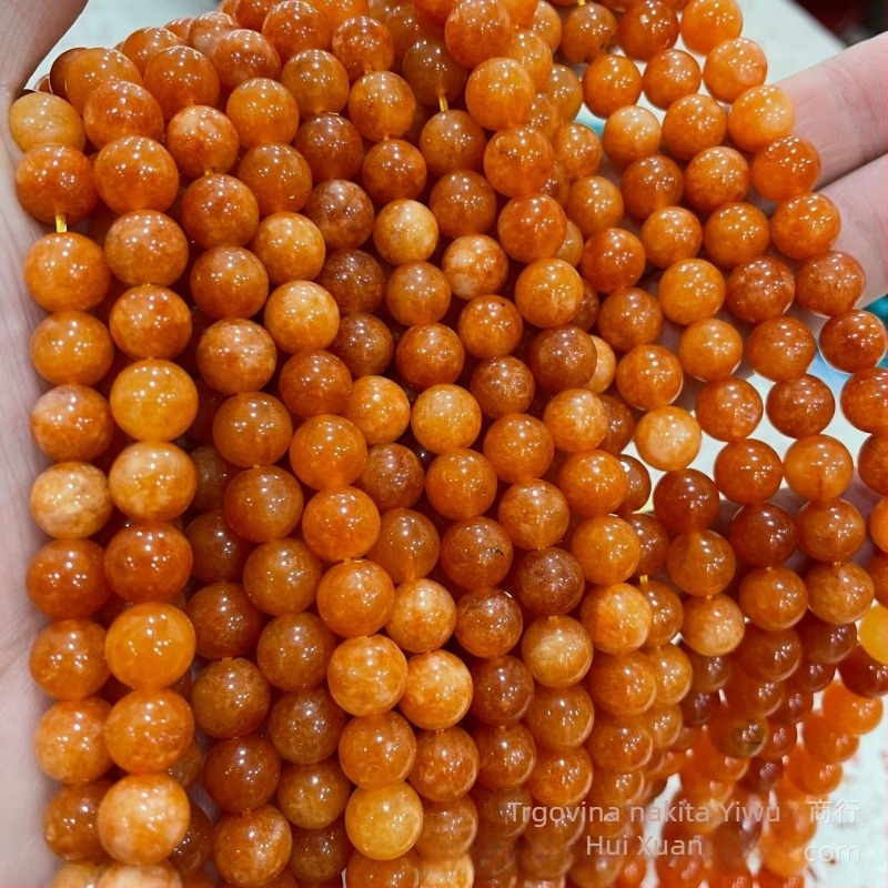 Sunčev kamen narančaste mjesečine labave perle plus žad perle u boji DIY nakit pribor veleprodaja izvor tvornica spot izravna prodaja
