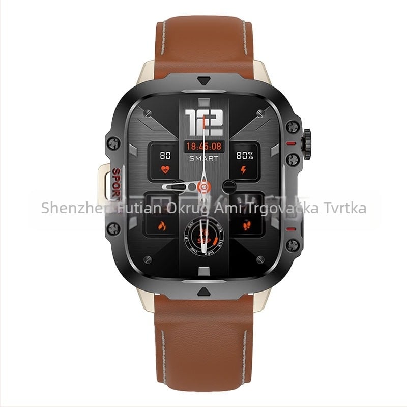 Qx11 Pametni sat s otkucajima srca, Bluetooth pozivom, glasovnim asistentom, pedometar, sportskim satom, kalkulatorom za male igre, prekograničnim...