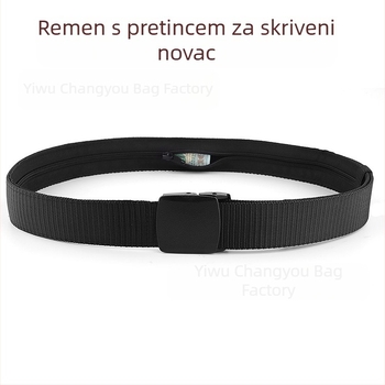Skrivena torbica oko struka za aktivnosti na otvorenom, protiv krađe, vodootporna, udoban pojas