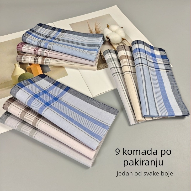 Cross-Mirror najprodavaniji rupčić od čistog pamuka, muški rupčić, klasični stil za starije osobe, starinski rupčić