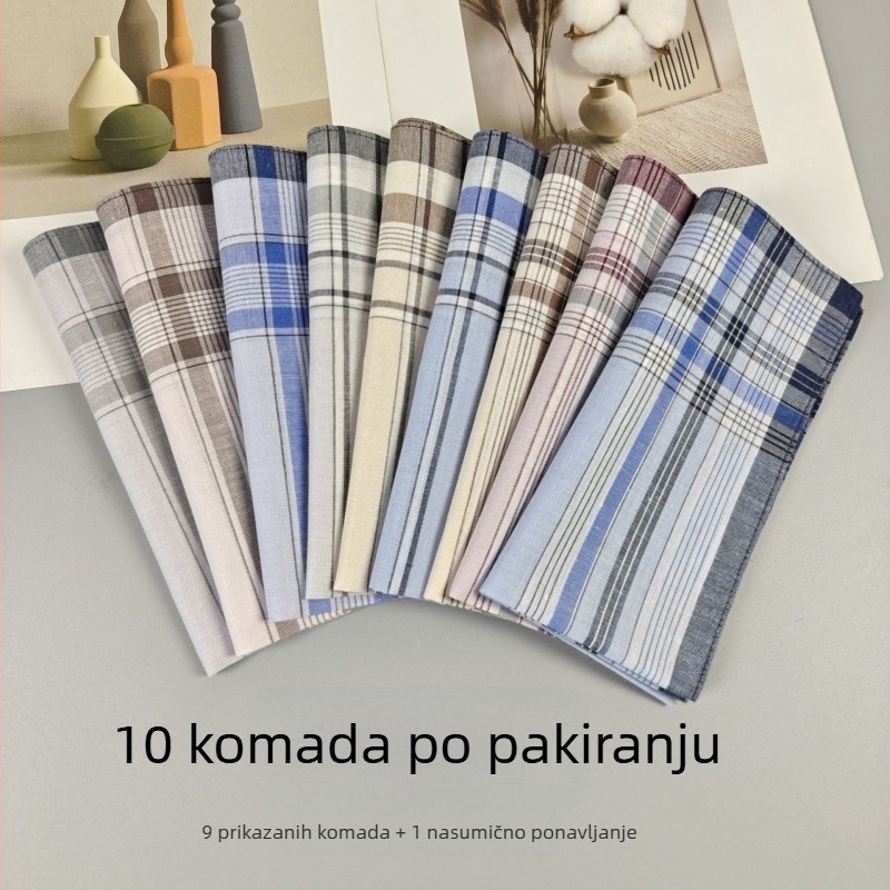 Cross-Mirror najprodavaniji rupčić od čistog pamuka, muški rupčić, klasični stil za starije osobe, starinski rupčić