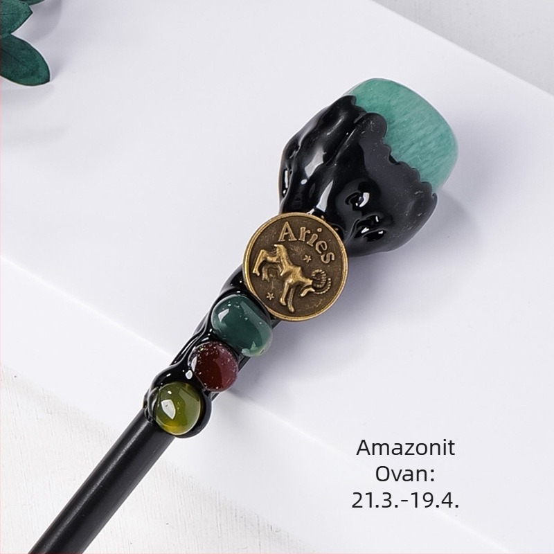 Prekogranični prirodni kristalni originalni kamen dvanaest zviježđa čarobni štapić kristalni element originalni kamen čarobno žezlo rekviziti veleprodaja