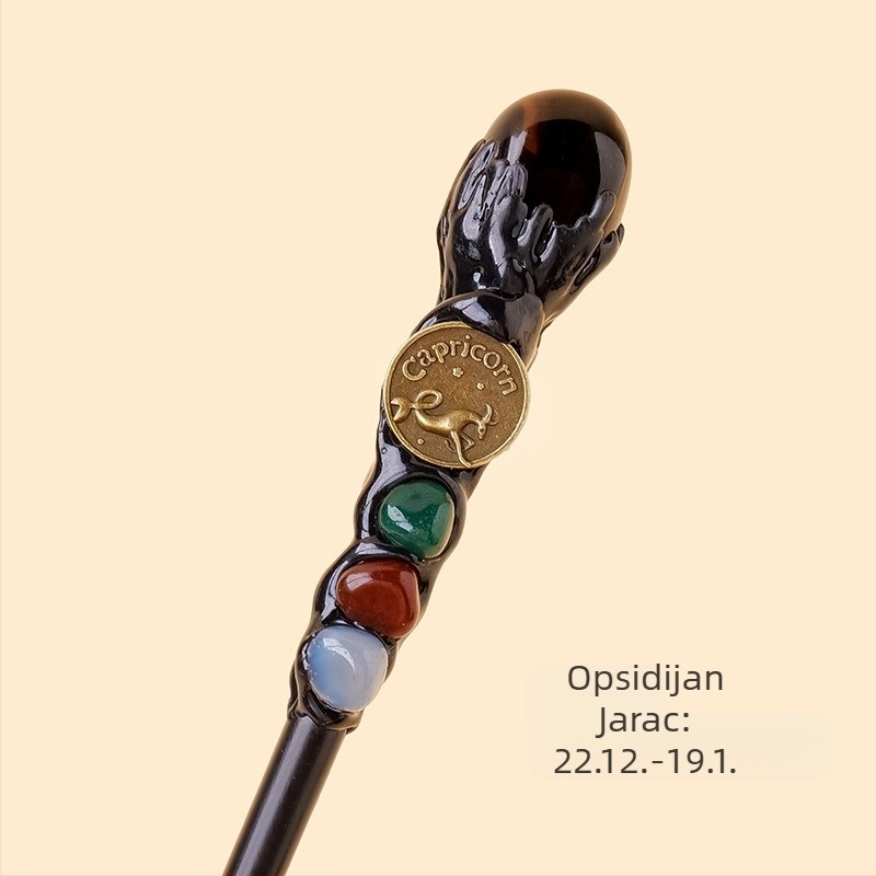 Prekogranični prirodni kristalni originalni kamen dvanaest zviježđa čarobni štapić kristalni element originalni kamen čarobno žezlo rekviziti veleprodaja