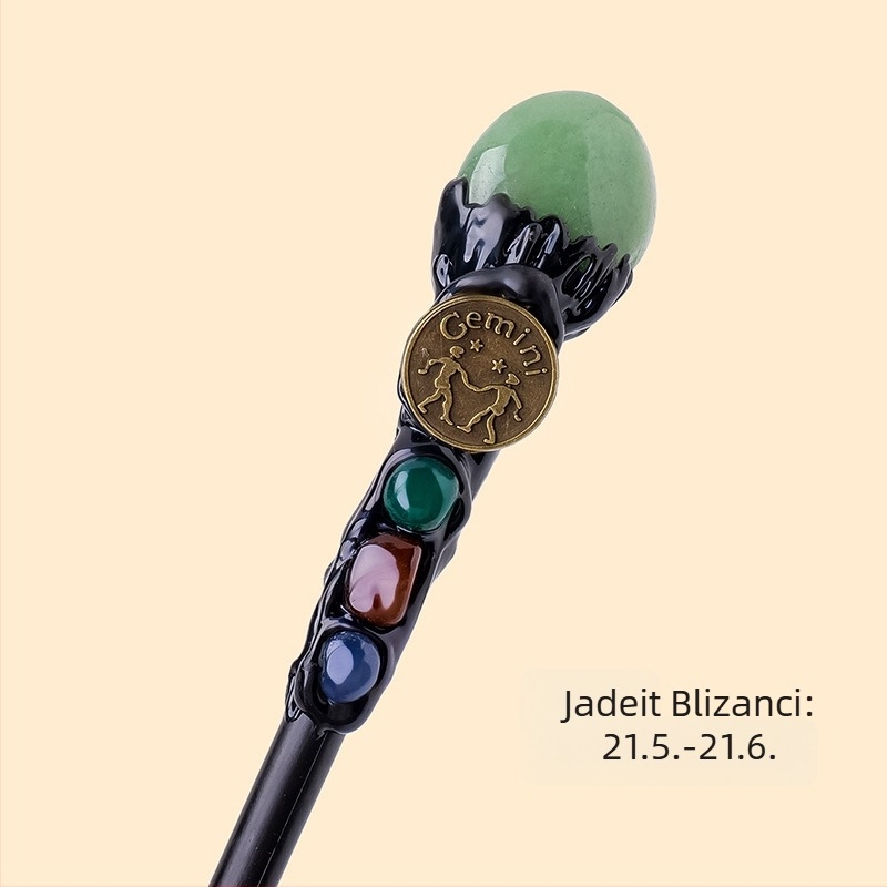 Prekogranični prirodni kristalni originalni kamen dvanaest zviježđa čarobni štapić kristalni element originalni kamen čarobno žezlo rekviziti veleprodaja