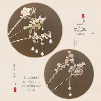 Dječji Hanfu dodaci za kosu, djevojačke ukosnice s resicama, vrhunska ukosnica za kosu u antičkom stilu, punđa Cheongsam, ukosnica za kosu, dodaci za žene