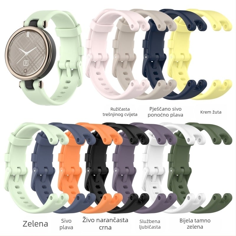 Pogodno za GarminLily sat silikonski remen ženski sat sportski remen s alatom za rastavljanje
