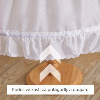 Dječji princezini Pironsi Lolita Nasilni podesivi Pironsi s ribljom kosti Dječji performans Pironsi Unutarnje podsuknje