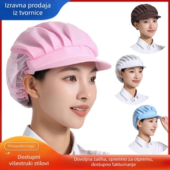 Tvornička radionička prozračna radna kapa, ugostiteljska kuhinjska kapa, kuharska kapa, konobarska higijenska kapa za hranu za muškarce i žene, kapa za pečenje