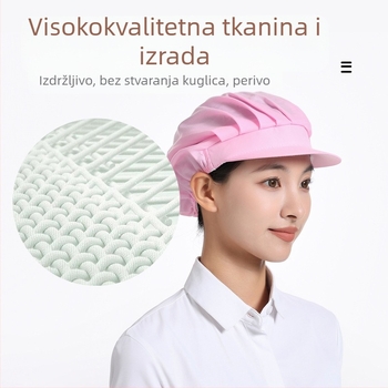Tvornička radionička prozračna radna kapa, ugostiteljska kuhinjska kapa, kuharska kapa, konobarska higijenska kapa za hranu za muškarce i žene, kapa za pečenje