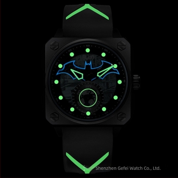 Plavi Batman potpuno automatski mehanički dječački casual sat za trčanje, djevojački sportski modni kreativni sat