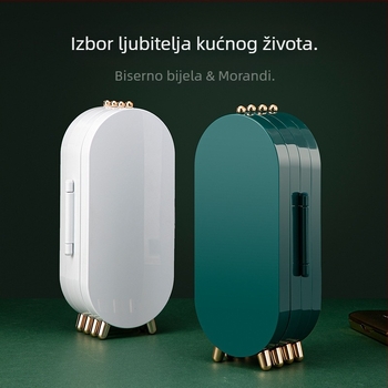 Samostalno dizajnirana lagana luksuzna stolna kutija za pohranu nakita naušnice naušnice nakit višeslojna kutija za nakit otporna na prašinu