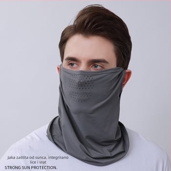 Maska za sunčanje Ice Silk Upf50+ za muškarce i žene, ljetna biciklistička maska za vanjsku upotrebu, zaštita od sunca, maska za cijelo lice, veo, prozračna