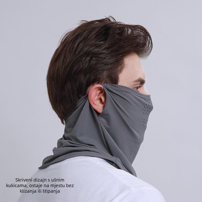 Maska za sunčanje Ice Silk Upf50+ za muškarce i žene, ljetna biciklistička maska za vanjsku upotrebu, zaštita od sunca, maska za cijelo lice, veo, prozračna