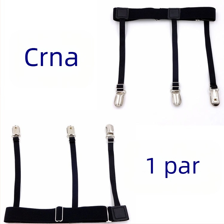 Pojas za podvezice s 3 prstena za noge, kopča s pačjim kljunom i metalnom kopčom za muškarce i žene, formalna košulja, neklizajuća kopča protiv bora, podvezice i čarape 2