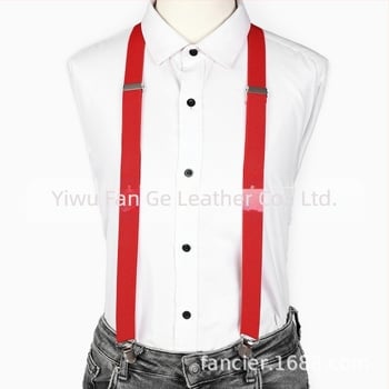 Prekogranična moda, ležerne elastične tregere s tri kopče, jednobojne, podesive duljine, unisex tregeri, tvornički ravne kose