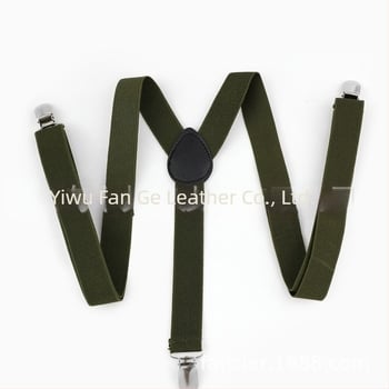 Prekogranična moda, ležerne elastične tregere s tri kopče, jednobojne, podesive duljine, unisex tregeri, tvornički ravne kose