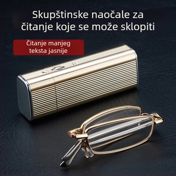 Eksplozivna džepna antena, sklopiva tremolo mala crvena knjižica s HD zaštitom za oči, modne ultra lagane naočale za čitanje protiv umora