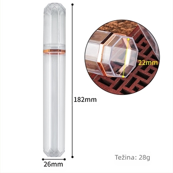 Prozirna plastična cigara za cigare, prijenosna hidratantna cigara za cigare, zaštitni poklopac, kutija za hidratantnu kremu za cigare, set za pušenje