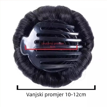 Perika, paket za kosu s cirkonima, pupoljci, dodaci za kosu, kopča s devet cvjetova, kuglasta glava, paket za uvijanje kose