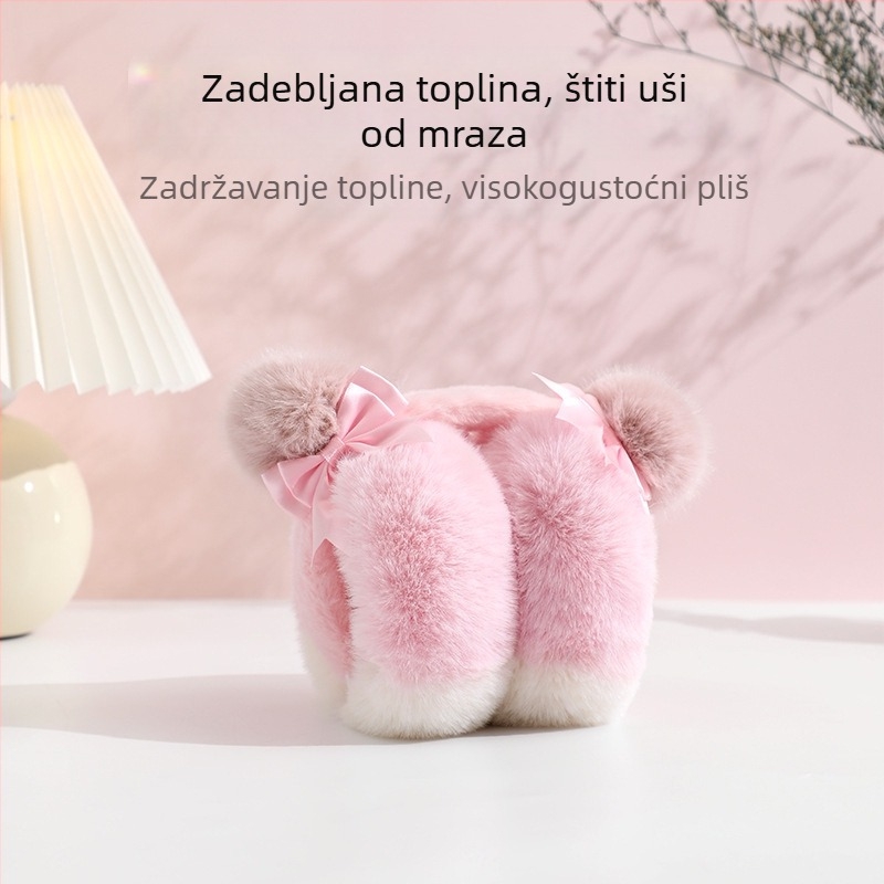 Zimske nove tople štitnike za uši, studentice, jesenske i zimske, putne, svestrane, hladnootporne, zadebljane, tople, plišane, sklopive, vrećice za uši