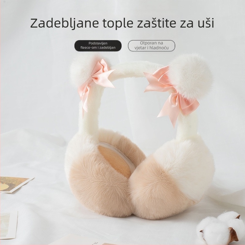 Zimske nove tople štitnike za uši, studentice, jesenske i zimske, putne, svestrane, hladnootporne, zadebljane, tople, plišane, sklopive, vrećice za uši