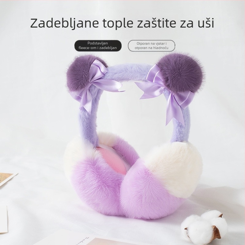 Zimske nove tople štitnike za uši, studentice, jesenske i zimske, putne, svestrane, hladnootporne, zadebljane, tople, plišane, sklopive, vrećice za uši