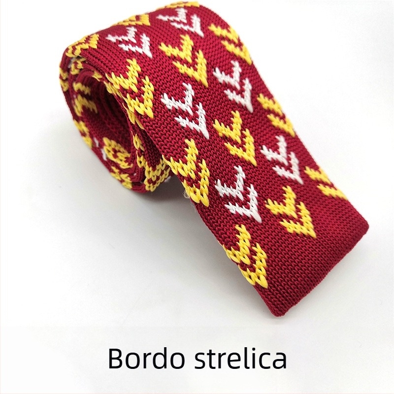 Spot ponuda pletene kravate za muškarce, formalne poslovne retro vunene kravate, pletene ravne kravate jednobojne veličine na veliko